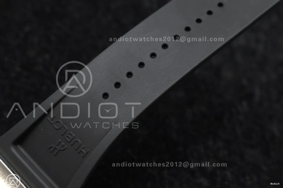 Edition Unico on Dial Titanium Rubber Square Black Bang Best BBF Strap 1:1 Skeleton 42mm A1280 0523